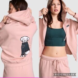 Victoria’s Secret PINK Fleece Campus Full-Zip Hoodie